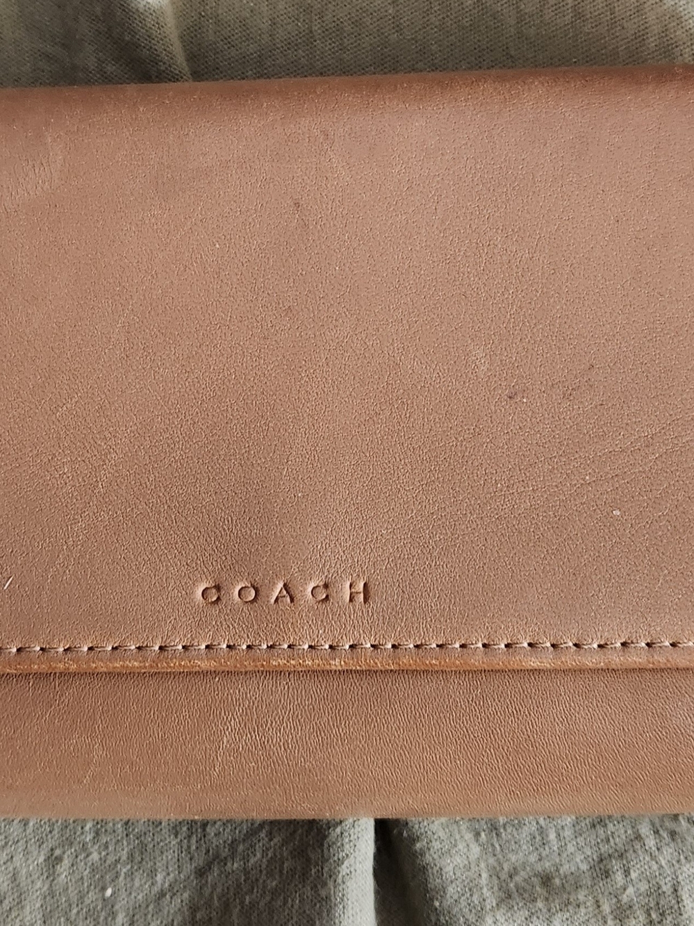 COACH Leather Purse in Tan